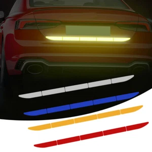 Car Warn Strip Tape Bumper Safety Reflective Stickers Decals Paster Accessories - Picture 1 of 12