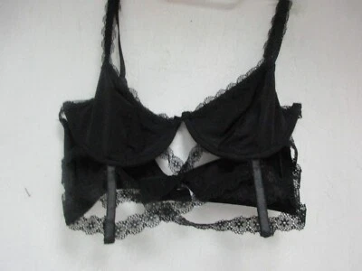 Sujetador largo sin forro Adore Me para mujer estilo # 161704 negro talla grande ¡NUEVO SIN ETIQUETAS! Foto 1 de 2
