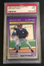 1992 DON MATTINGLY STAR NOVA EDITION ALL-STAR STATS #30 PSA 9 POP 3 (654)