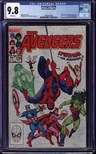 Avengers #236 CGC 9.8 WHITE Pages 1983 "Spider-Man ...an Avenger?" - Picture 1 of 3