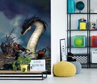 3D Big Dragon Soldier B6391 Wallpaper Wall Mural Self-adhesive Ciruelo Amy