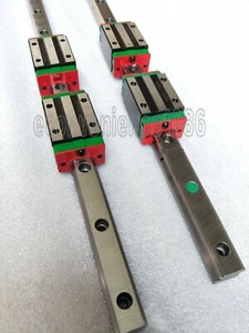 2 piezas de riel lineal unido HGR20-4000 mm y 4 piezas de rodamiento de bloque HGH20CA - Imagen 1 de 3