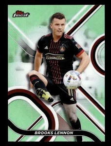 2022 Finest MLS #93 Brooks Lennon Neon Green Refractor #/99 - Picture 1 of 2