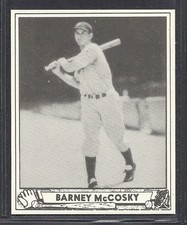 1940 Play Ball Reprint - #201 - Barney McCosky - Detroit Tigers