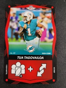 Tarjeta 172 2024 UNO Elite Core Edition ROJA Tua Tagovailoa Dolphins - Imagen 1 de 2