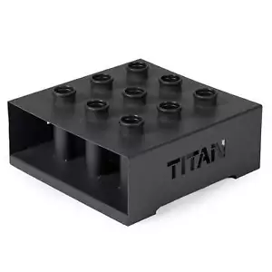 Titan Fitness 9 Barbell Holder, Vertical Olympic Sized Bar Rack, 19" x 19" - Picture 1 of 12