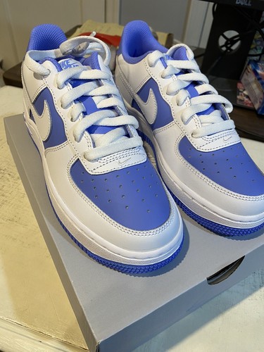 Nike Air Force 1 BG Low Bianco Azzurro HV0936 100 UNC Toe Bambini 4 5 Donna 6