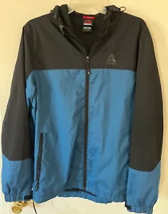 MENS GERRY WINDREAKER JACKET WITH HOODY SIZE LARGE NICE 4 HIKING RUNNING WALKS - Picture 1 of 11