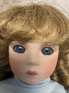 1985 Puppe Porzellanfigur Puppe Schmollmundgesicht A Lenox China Doll 14 Zoll Vintage - Bild 1 von 15