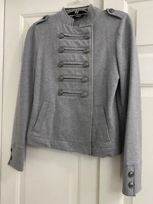 Express Grey XS Military Dress Blazer Jacket - Image 1 of 4