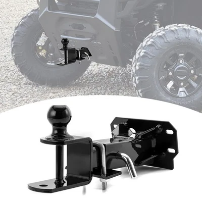 Front 2" Receiver Hitch w/3 in 1 Multi Ball Mount For Polaris Ranger 1000 20-25 - Imagem 1 de 4