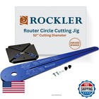 Rockler Router Circle Cutting Jig, Easy Plunge Router Guide Woodworking 814797