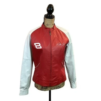 Jaqueta de couro feminina Dale Earnhardt Jr. NASCAR por Wilsons - Média - Imagem 1 de 4