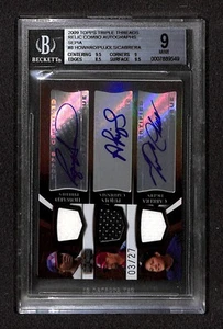 2009 Topps Triple Threads Relic Combo Autos #8 Howard/Pujols/Cabrera BGS 9 Mint - Picture 1 of 2