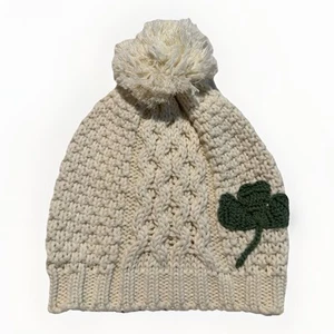 Patrick Francis Ireland Toddler Bobble Hat Knit Aran Celtic Beige Traditional - Picture 1 of 7