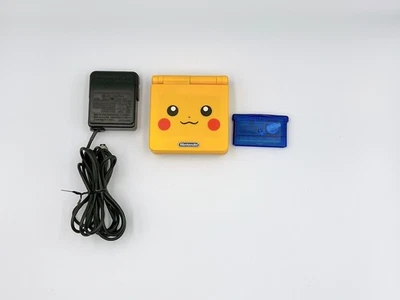 Game Boy Advance SP Console Pikachu Edition GBA Pokémon Tested  Region Free Fast - Image 1 of 4