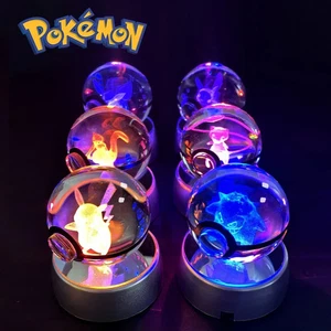 Pokemon Sfera di cristallo 3D Lampada luce notturna Pokeball regalo compleanno!! - Photo 1/50