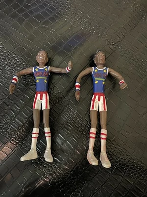 Jugador de baloncesto flexible vintage Harlem Globetrotter 9" años 70 x2 (NBS6) Foto 1 de 2