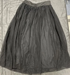LOVE FIRE BLACK SKIRT WITH CRINOLINE TOP LAYER GORGEOUS SIZE XS - Picture 1 of 8