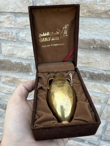 Sehr seltene Gulf Air Promo Geschenk Vintage kleine Messing Vase Fluggesellschaft Reise  - Bild 1 von 4
