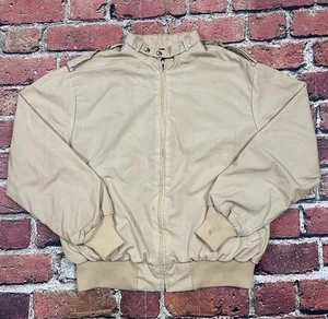 Vintage King Louie Pro Fit Flannel Plaid Lined Bomber Jacket Men’s Large USA 80s - Picture 1 of 11