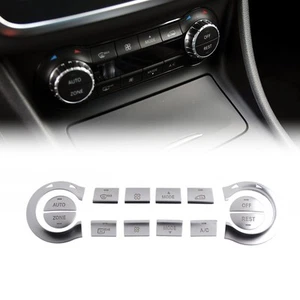 Car AC Control Button Trim for Mercedes For CLA GLA C117 X156 Silver Upgrade - Picture 1 of 12