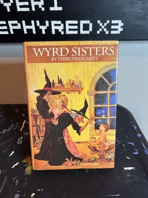 Wyrd Sisters by Terry Pratchett hardcover book club edition 1988 GOOD - Image 1 of 4
