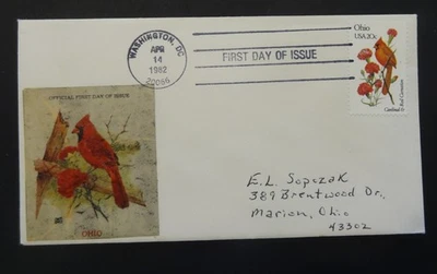 US Envelope, 20¢ Ohio Cardinal, unused (5019) - Image 1 of 2