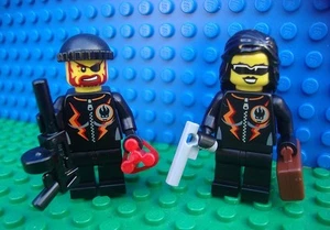 Lego Villains Agents Spys Tommy Gun minifig city police - Picture 1 of 1