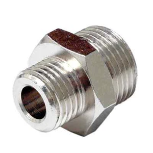 RACCORDI NIPPLO RIDOTTO CONICO BSP M1/4" - M1/2" cod.43004 NIPPLE REDUCER - Foto 1 di 1