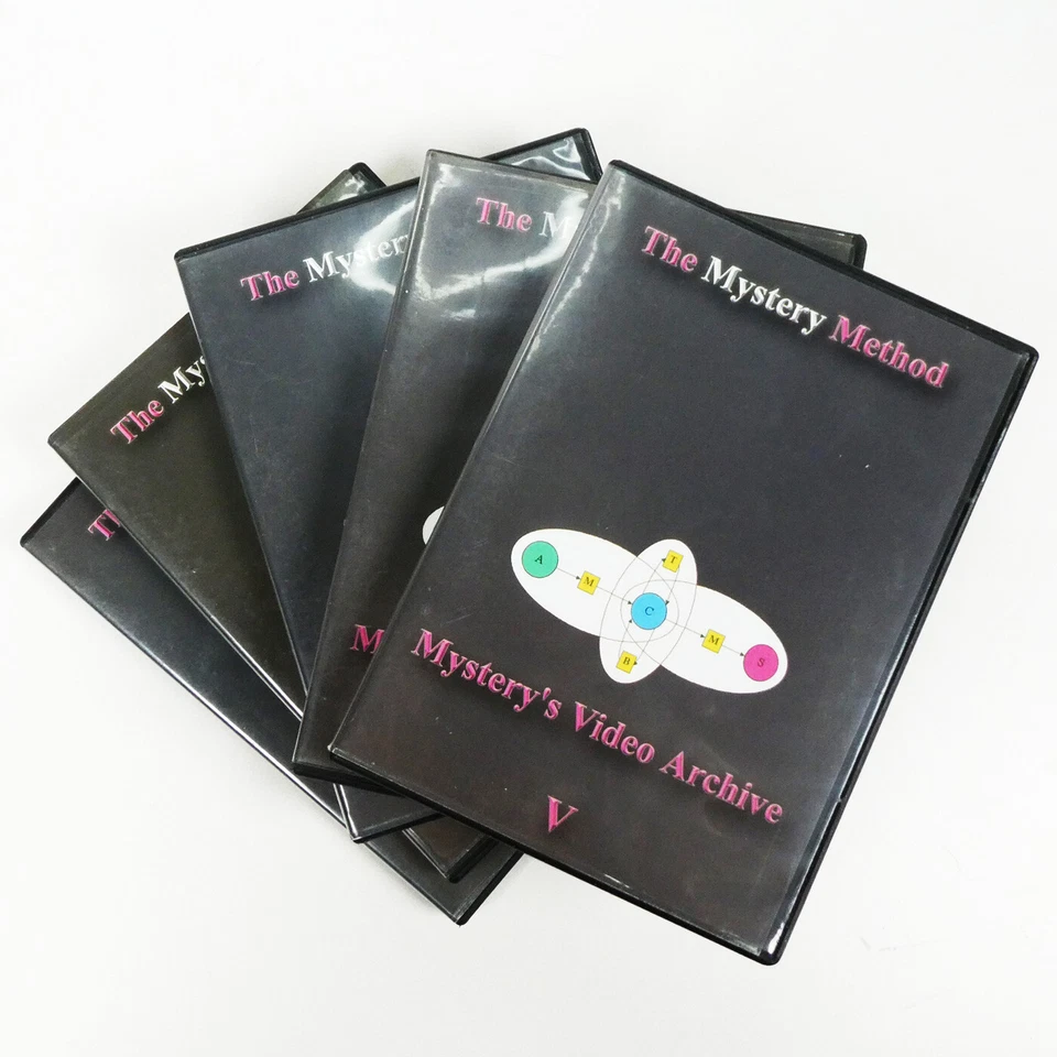 THE MYSTERY METHOD VIDEO ARCHIVES 5 DVDs Pick-Up Artist Seduction how to women - Image 1 of 4