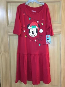 New Disney Minnie Mouse Holiday Dress Girls Soft Christmas many sizes - Picture 1 of 1
