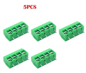 5PCS 4Pin 3.5mm PCB Mount Screw Terminal Block Connector 300V 10A for 24-18AWG - Picture 1 of 6