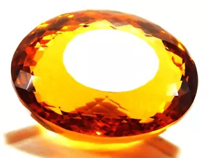 Certified Natural Oval Cut Orange Topaz 149.85 Cts Loose Gemstone R3525 - Picture 1 of 4
