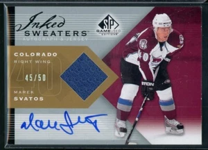 2007-08 SP Game Used Inked Sweaters #ISSV Marek Svatos 45/50 - Picture 1 of 2