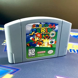 Super Mario 64 N64 Game Pak (Nintendo 64, 1996) Authentic Game Cartridge Only - Foto 1 di 3