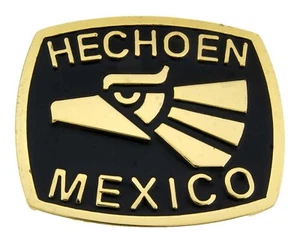 Hecho en Mexico Belt Buckle Mexican Men Women Gold Western Rodeo Cowgirl Cowboy - Picture 1 of 7