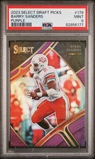 2023 Select Draft Picks Purple Barry Sanders #179 33/75 - PSA 9 - Mint