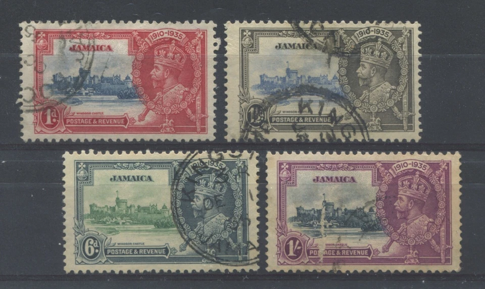 Jamaica KGV 1935 Juego Jubileo de Plata Usado Foto 1 de 1