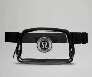 Lululemon Clear Everywhere Belt Bag 1L Unisex Brand Black Trim Stadium Fanny New - Picture 1 of 7