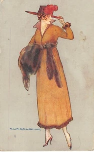 CPA ILLUSTRATEUR / FEMME AU CHAPEAU / SIGNE / CORBELLA - Picture 1 of 1
