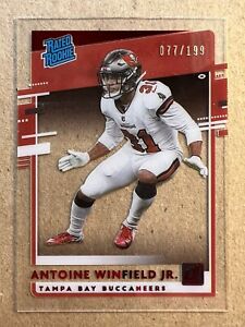 2020 Chronicles Donruss Clearly Antoine Winfield Jr. Rated Rookie Red #d 77/199 