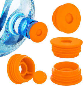 5 Gallon Water Jug Cap 55mm Water Bottle Caps Silicone Reusable Bottles Lids 6PK