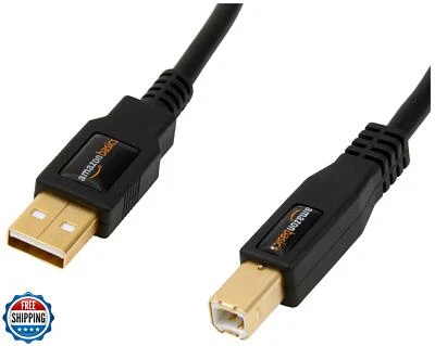 Amazon Basics USB-A to USB-B 2.0 Cable for Printer or External Hard Drive, Go - Image 1 of 4