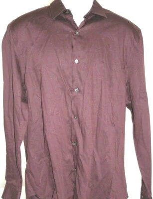 Perry Ellis Mens Large Purple Long Sleeve Button Up Shirt - Image 1 of 4