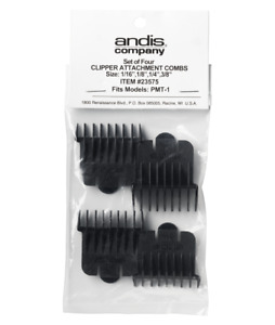 ANDIS #23575 Set of 4 Clipper Attachment Combs Set FITS T-Outliner Superliner 