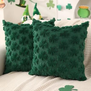 DFXSZ St Patricks Day Pillow Covers 18x18 inch Set of 2 St Patricks Day Decorati - Picture 1 of 6