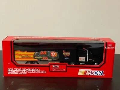 1993 Racing Champions #28 DAVEY ALLISON HAVOLINE NASCAR Race Transporter 1/64 - Image 1 of 3