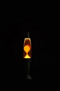 Lavalampe gelb Lavaleuchte Lava Lavalicht Lampe Leuchte Lawalampe Licht Magma - Bild 1 von 5