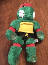 1989 - Teenage Mutant Ninja Turtles-  9” Raphael Plush Window Cling